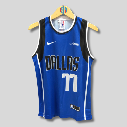 DALLAS MAVERICKS LUKA DONCIC 77 | MEN'S BLUE SWINGMAN CUSTOM REPLICA JERSEY