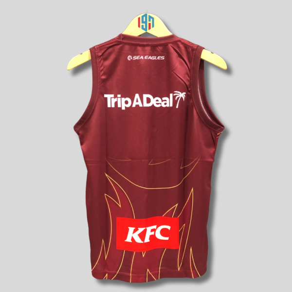 MANLY W A R R I N G A H SEA EAGLES MEN'S TRAINING SINGLET | MENS CUSTOM REPLICA TRAINING SINGLET MAROON