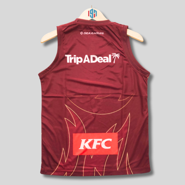 MANLY W A R R I N G A H SEA EAGLES MEN'S TRAINING SINGLET | MENS CUSTOM REPLICA TRAINING SINGLET MAROON