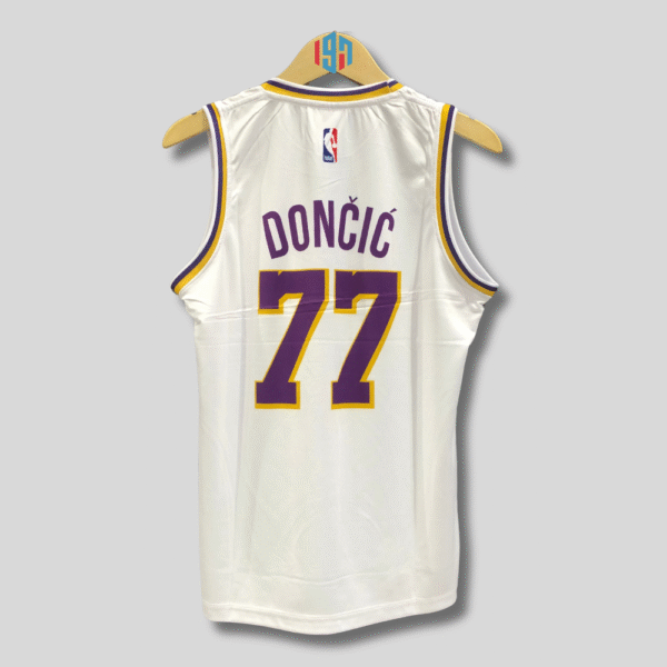 LOS ANGELES LAKERS Luka Dončić 77 KID’S WHITE JERSEY REPLICA