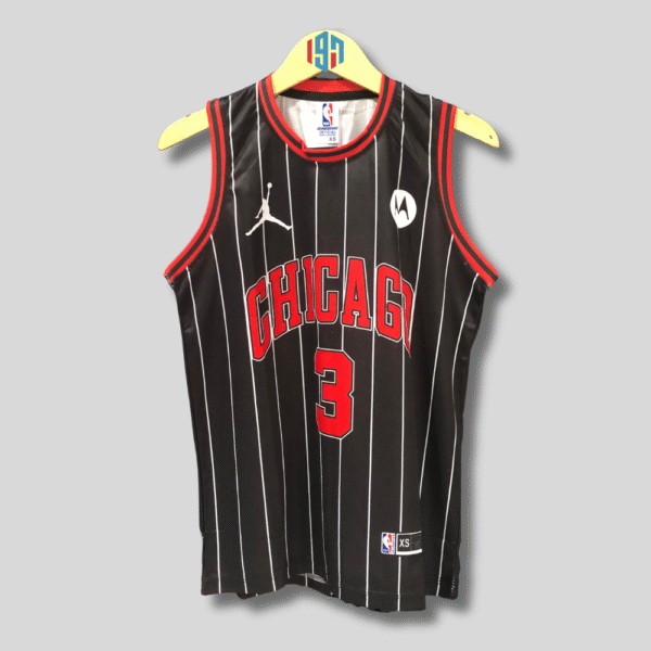 BASKETBALL JERSEY CHICAGO BULLS JOSH GIDDEY 3 | CUSTOM BLACK STRIPES MENS JERSEY