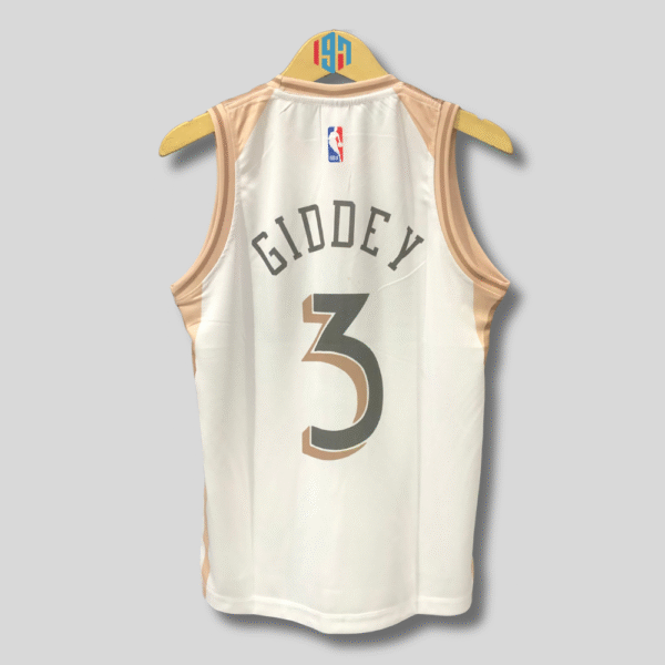 BASKETBALL JERSEY CHICAGO BULLS JOSH GIDDEY 3 | CUSTOM WHITE KIDS JERSEY